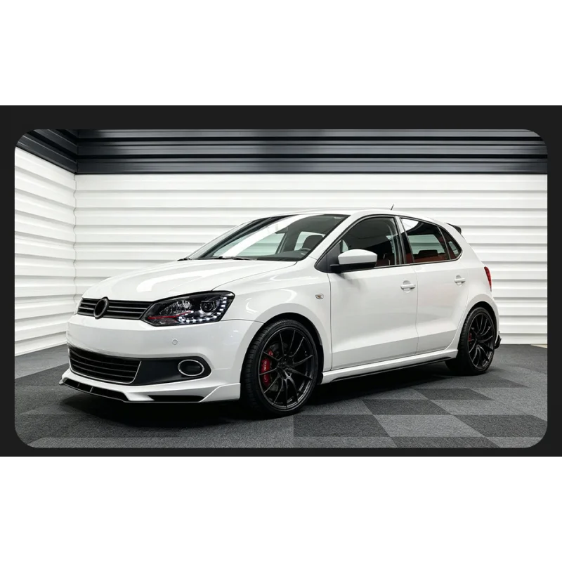 Headlight For Volkswagen Polo 2011-2018 Modification Upgrade Kit Features Teardrop Accents Projector Lenses Turn Signal Lights