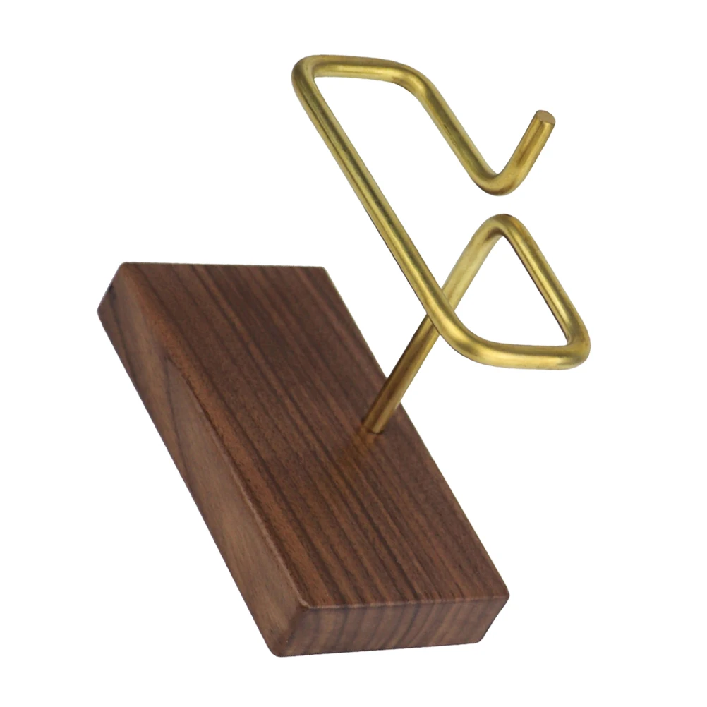 

Coffee Filter Holder Paper Storage Stand Organizer Rack Dispenser Geometric Design Easy Use Clean Brass Material Temperature