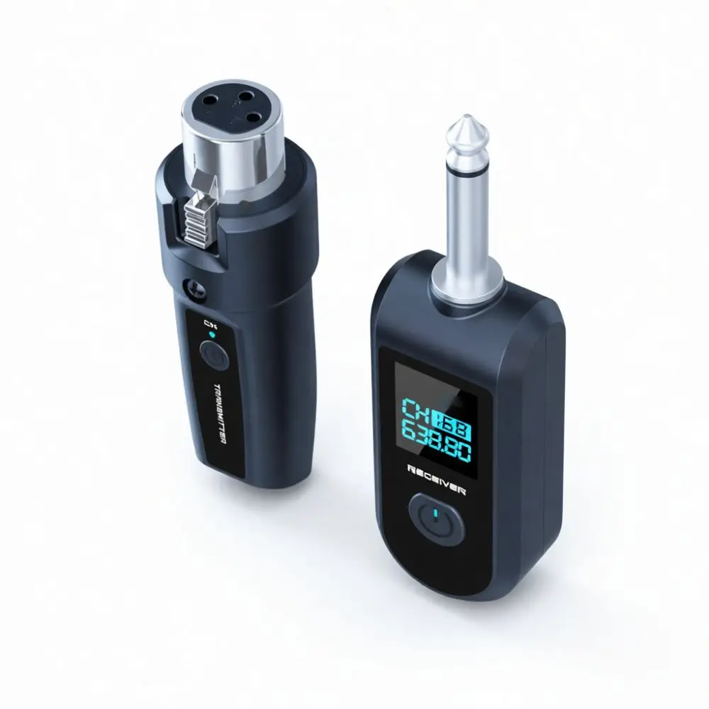 Digital Wireless Transmitter Receiver For Dynamic Mic Guitar Electric Wind Instrument Studio Live Stage Sound System