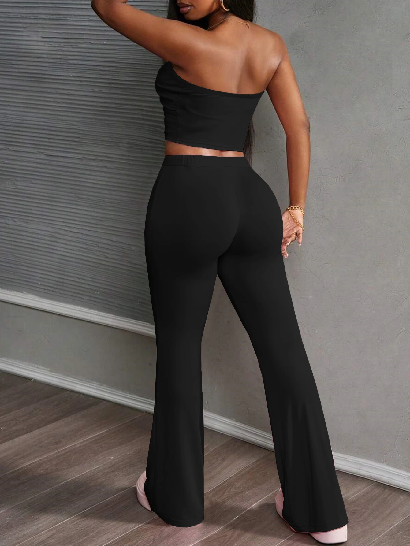 Conjunto de dos piezas de Yoga y Fitness para mujer, pantalones largos informales, versátiles, adecuados para viajes al aire libre, verano