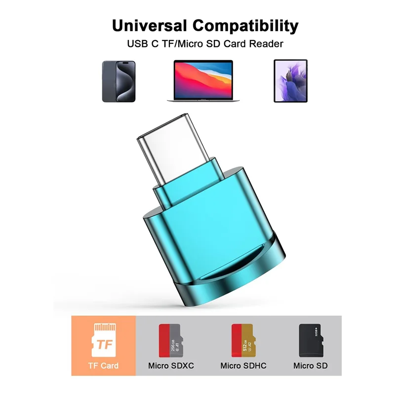 

L52A-Micro-SD Card Reader Adapter USB Type C To Micro-SD/TF Card Reader Micro-SD Card Adapter Memory Card Reader For HUAWEI Type