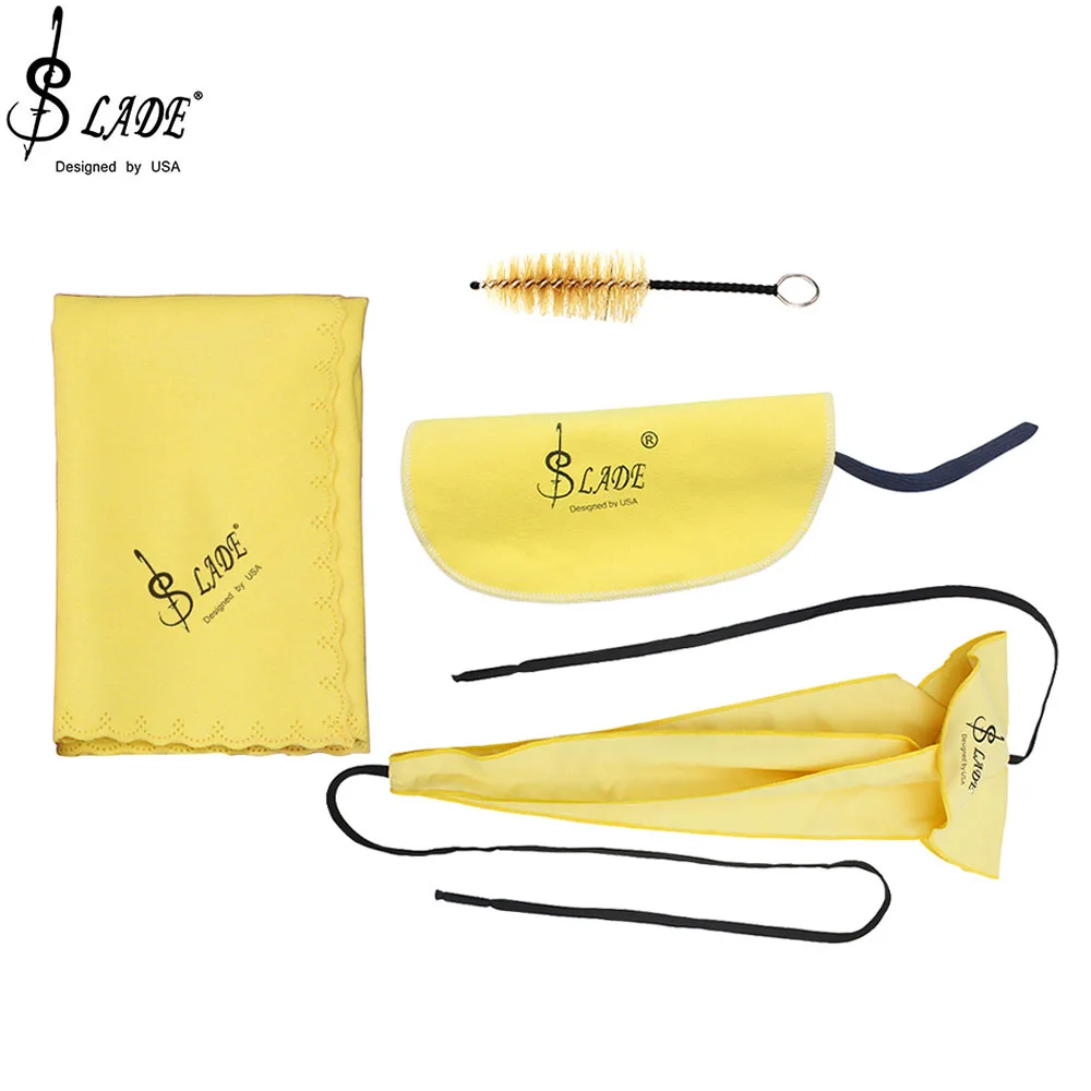 Saxophone Cleaning Kit Care Repair Tools Cleaning Cloths + Mouthpiece Brush Parts Woodwind Instrument Accessories