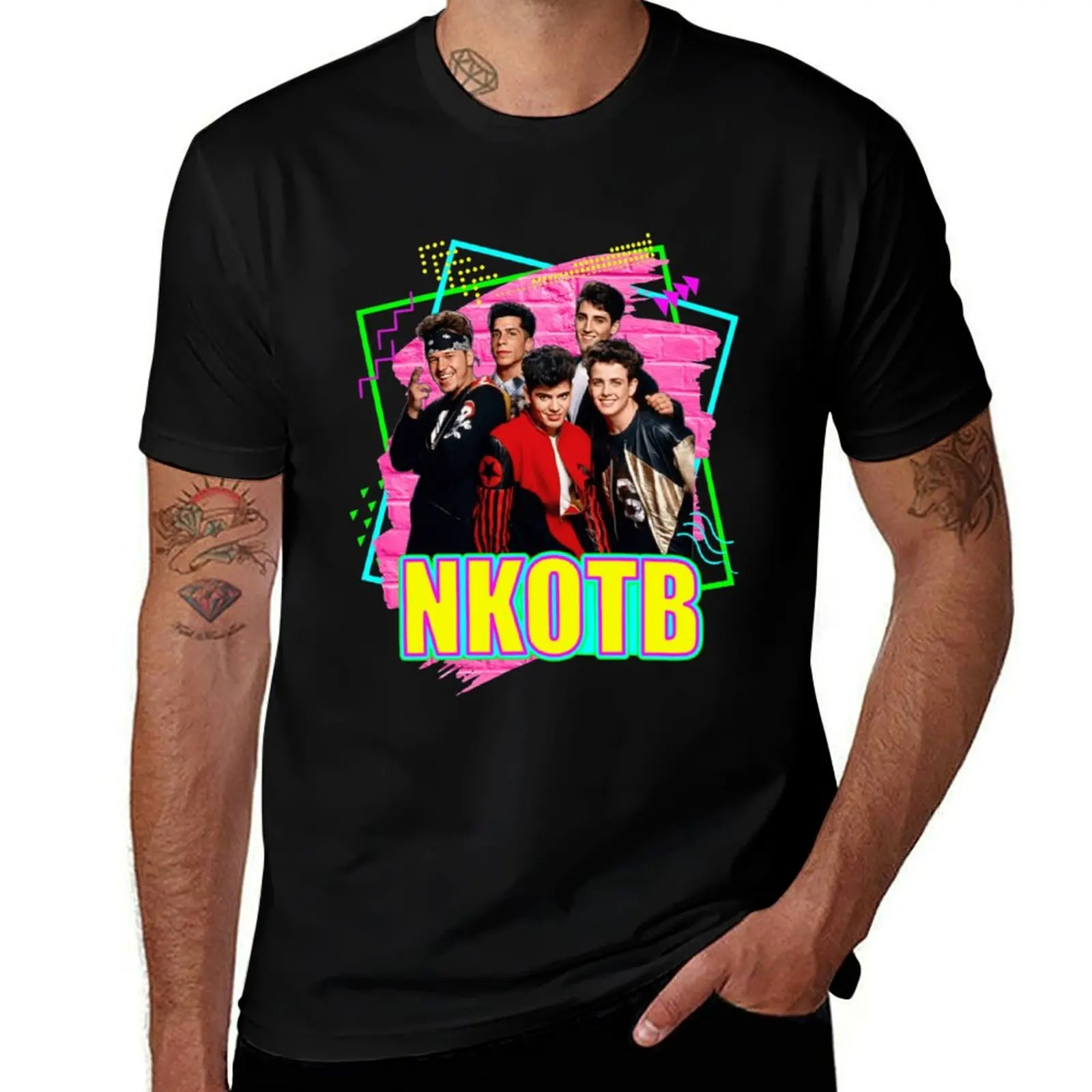 NKOTB Music New And Kids Gift For Fan T-Shirt Sweat Resistant Workout Tee Shirt