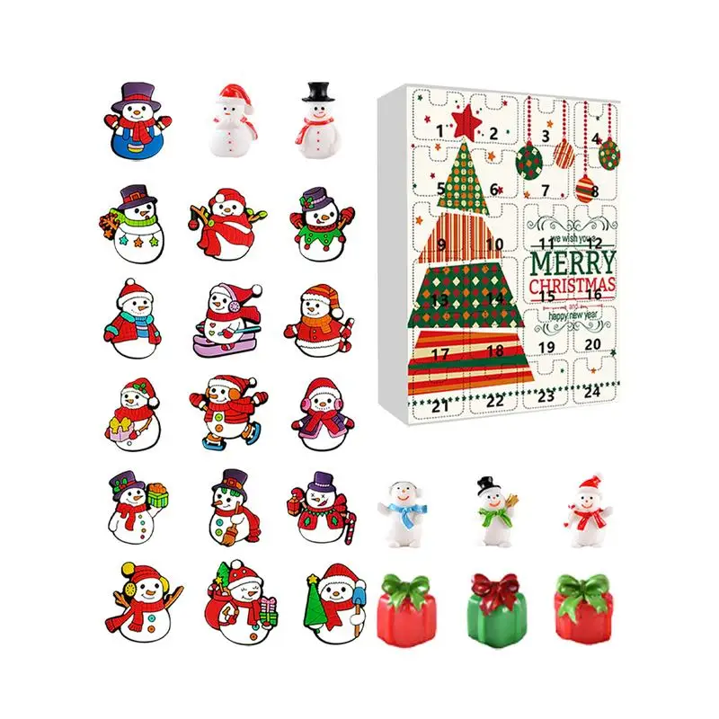 

Christmas Countdown Calendar Cute Shoe Decoration Christmas Trees Snowflakes And Santa Claus Trendy Shoe Ornaments Accessories