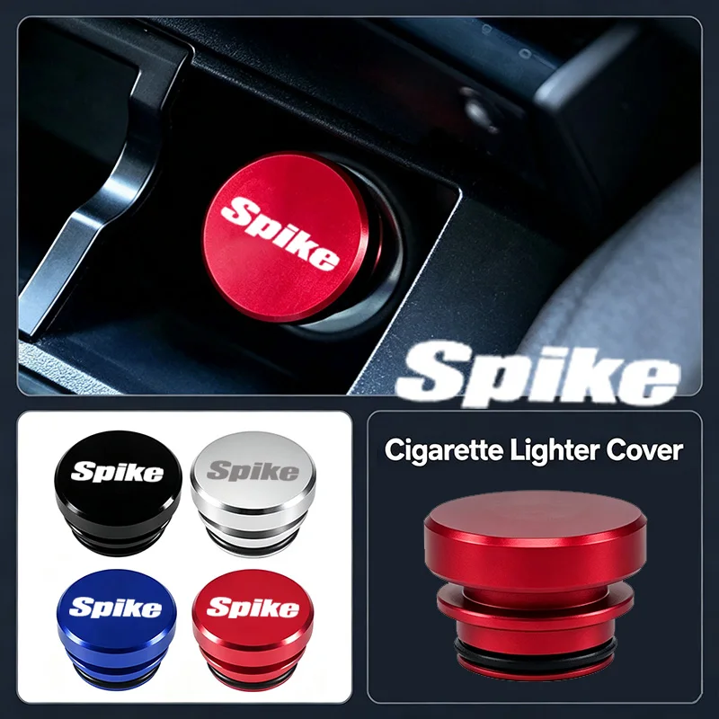 Alloy Car Emblem Cigarette Lighter Dust Cover For Honda Spike Badge Protection Plug Auto Interior Button Caps Accessories