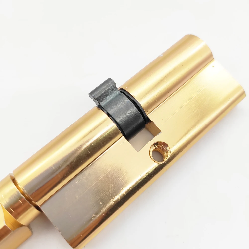 Door Cylinder Lock Biased 70mm 3 Keys Anti-Theft Entrance Aluminum Alloy Door Lock Home Security Interior Bedroom Lock Cylinder