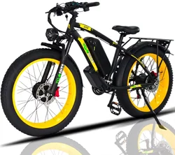3000W Electric Bike Dual Motor ebike 35-37Mph High Speed Electric Mountain Bike  Electric Motorcycle Hydraulic Brake MTB
