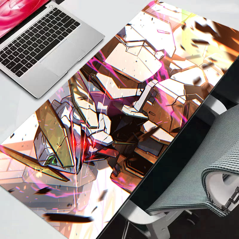 

Большой коврик для мыши Gundam Lockedge, игровые аксессуары, компьютерный коврик для геймеров, новая подкладка для клавиатуры, настольный коврик для мыши, аниме