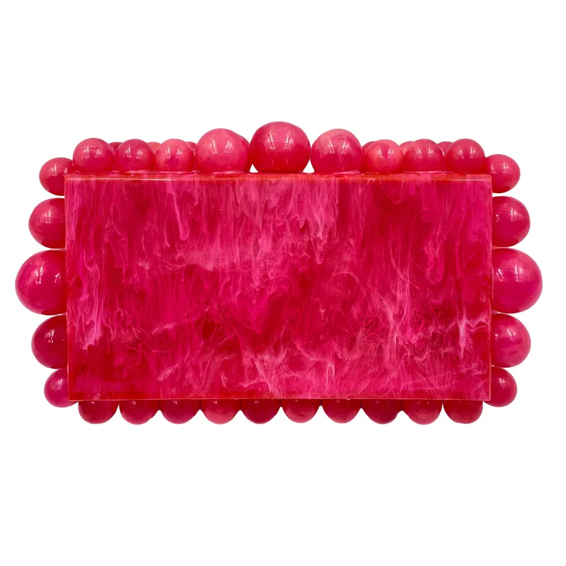 NONE Acryl Clutch Bag Multicolor 4