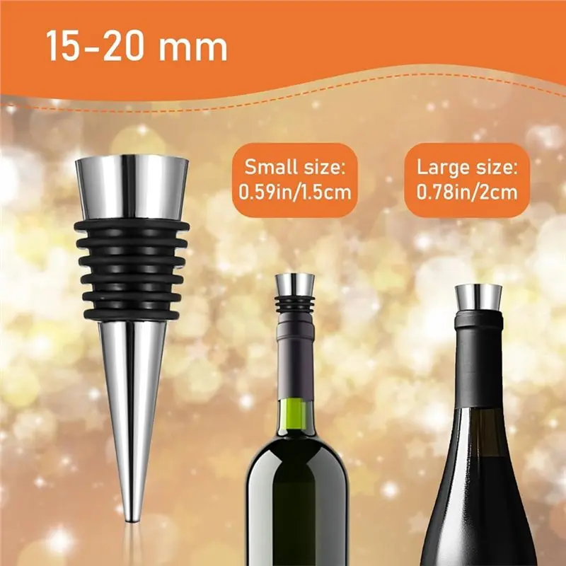 ABUH-Vacuum For Wine Bottle Stopper 50 PCS Reusable Decorative Stoppers For Wine For Wines Cork Replacement