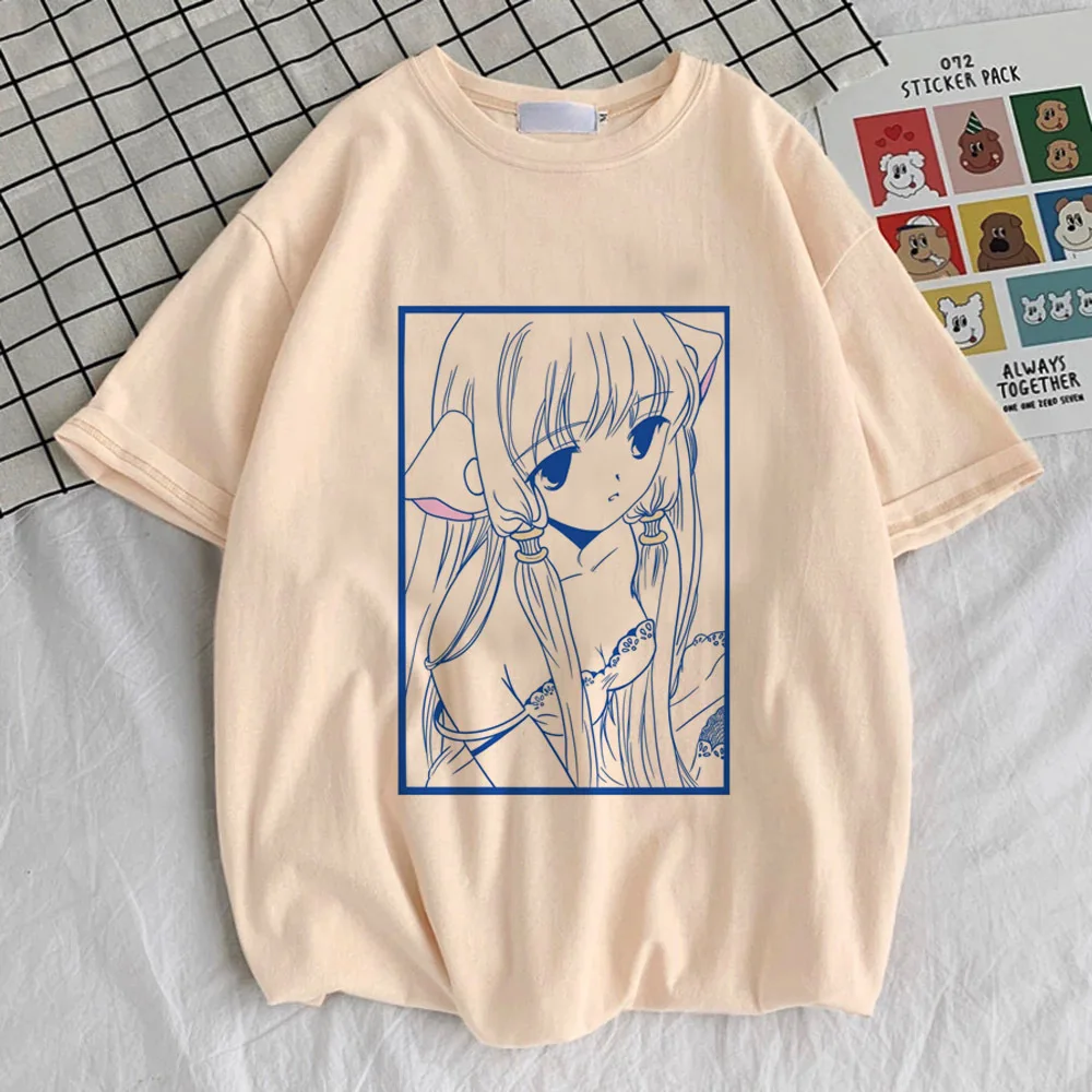 Chobits tshirt girl University Comfortable Psychedelic Grunge t-shirt Punk Pop Culture University aesthetic