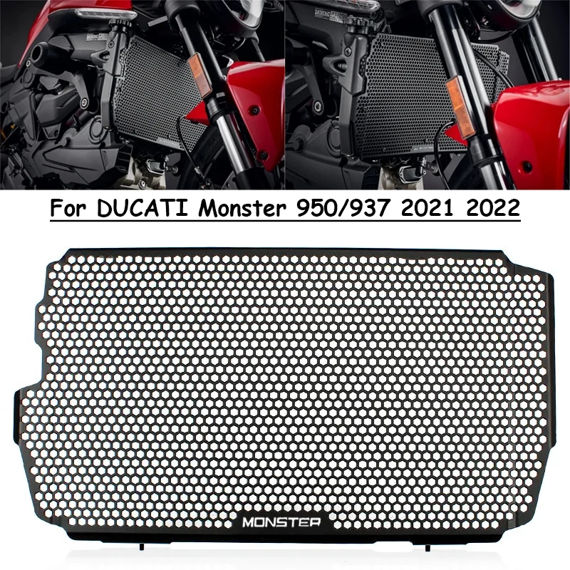 

For Ducati Monster 950 Monster 937 2021 2022 MONSTER950 937 Motorcycle Accessories Radiator Grille Guard Cover Guard Water cover