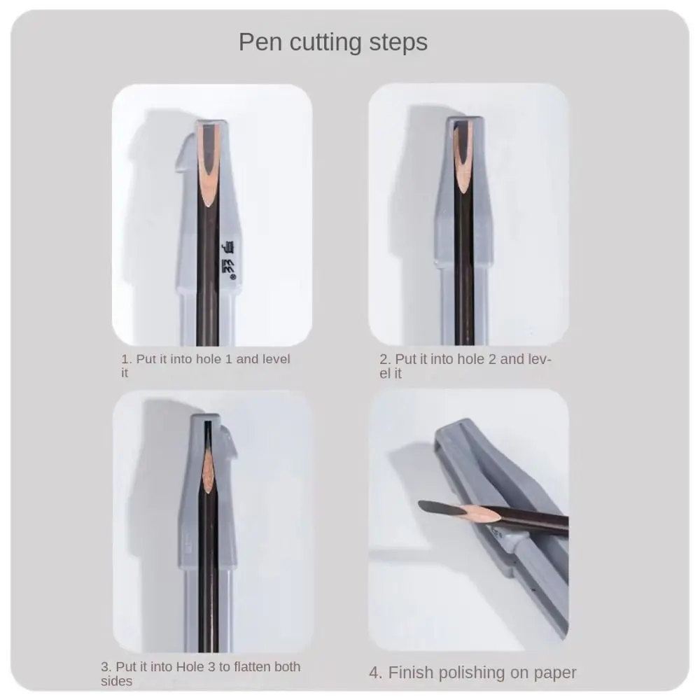 Tools 4-Sided Pen Tip Squashed Pencil Flattening Tool Makeup Profiler Eyebrow Pencil Sharpener Base Eyebrow Sharpening Slot