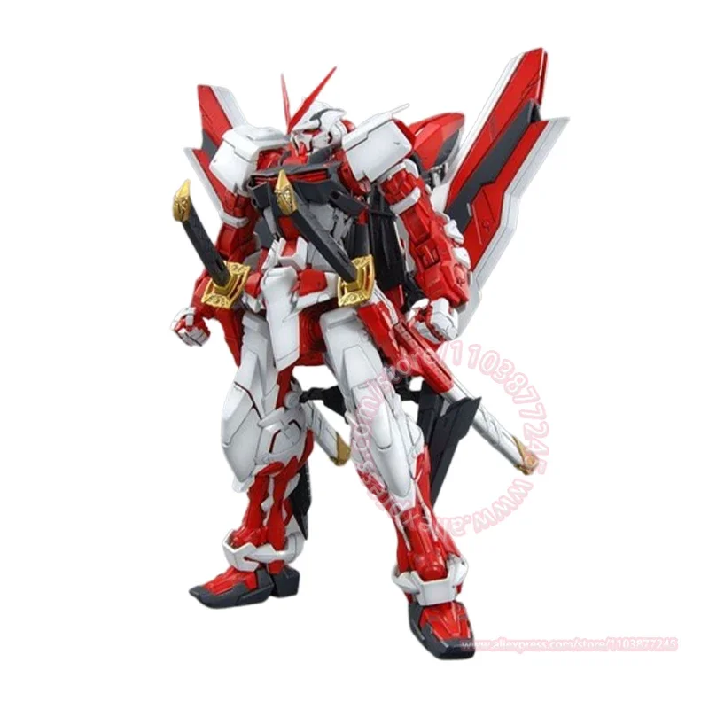 BANDAI MG 1/100 Astray Red Frame Kai Action Figures Joints Movable Peripheral Model Assembly Toy Ornaments Decoration Present