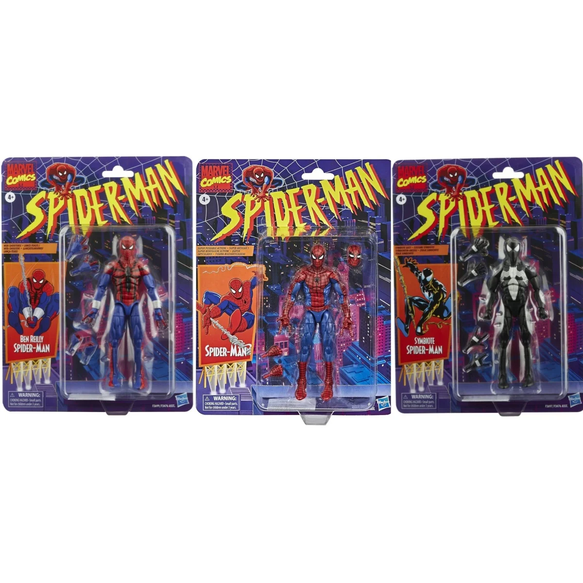 

Spider-Man Series Marvel Legends Symbiote Spider-Man Retro Collection Spider-Man Ben Reilly Spider-Man 6 Inch Action Figure Toys
