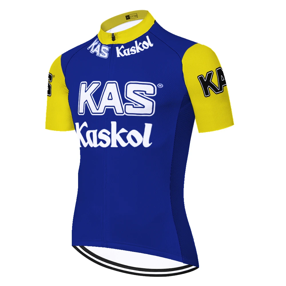 Kas Retro Masculino Ropa Camisa Masculina Cycling Jersey Men Mallots Tricota 자전거의류 Maillot Ciclismo Hombre Maillot Ciclismo