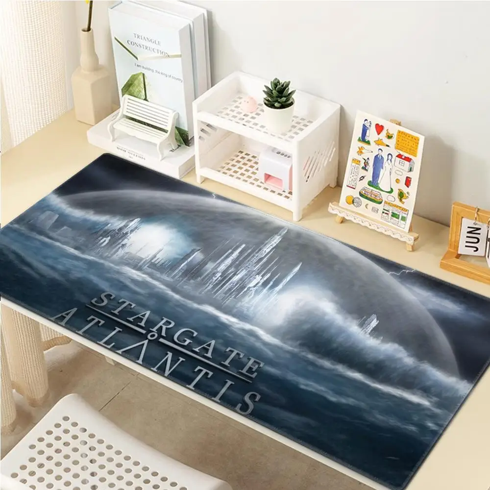 Stargate Atlantis Mousepad 90x40cm Big Keyboard Mat Table Mat Students Gamer Desktop Mousepad Gaming Mouse Pad for PC Mouse