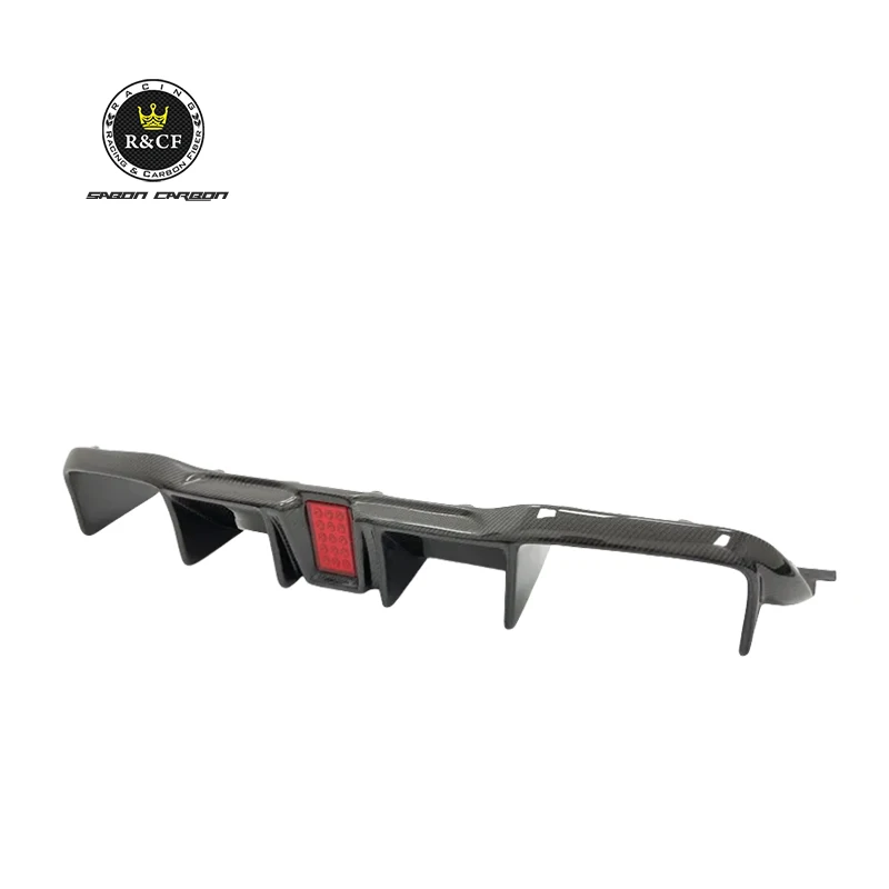 

For BMW F87 M2 M2C LED Style Carbon Fiber Car Rear Splitter Spoiler Rear Bumper Diffuser with LED Lamp