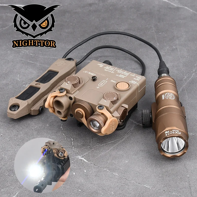 

PEQ15 DBAL A2 Red Green Dot Laser Indicator Surefir M300 M600 Airsoft Flashlight Tactical Light Dual Control Pressure Switch