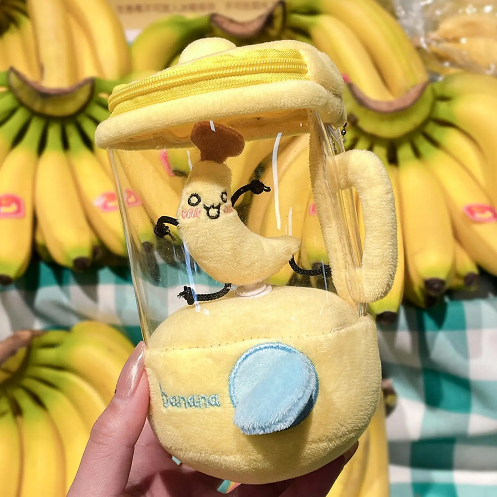 Kuscheltiere 6,3 Zoll weiche Puppe Spielzeug kuschelige Sammlerstück Obst Mixer Puppen für Kinder Erwachsene Jungen Mädchen Schlafzimmer Wohnzimmer