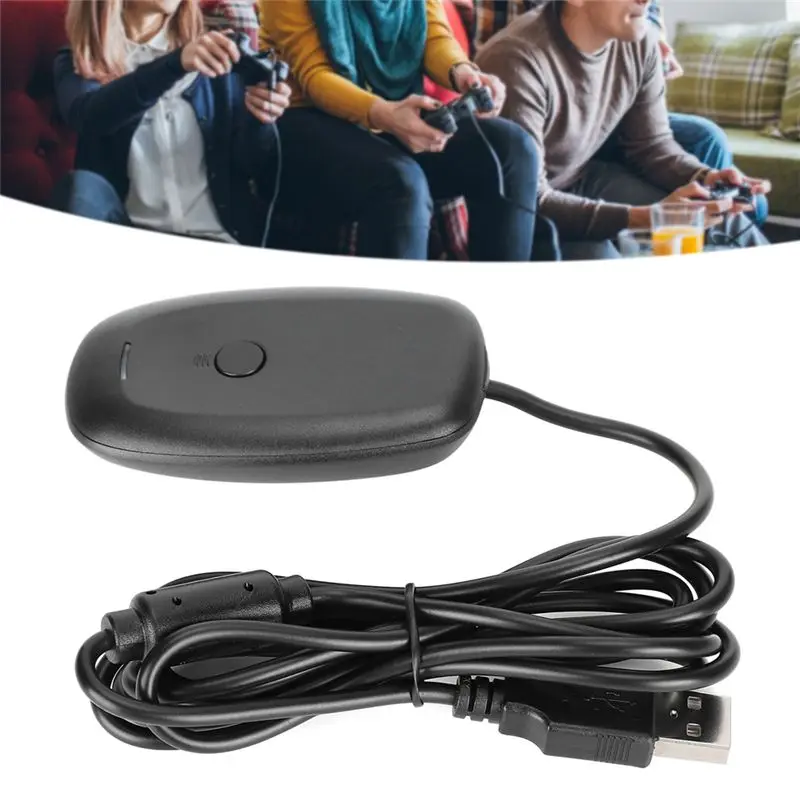 B92B Wireless Gamepad PC Adapter USB Receiver for 360 Controller Supports Win7/8/10 System