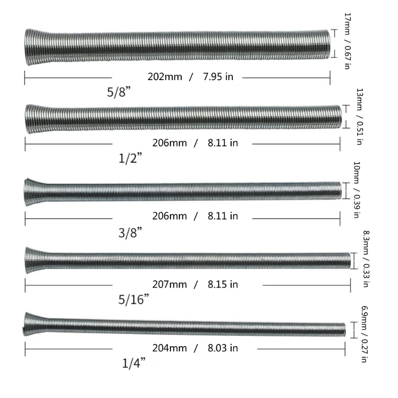 652F Hand Operasi Spring Bender untuk Penggunaan Lokakarya Proyek Kerajinan Bending Tube