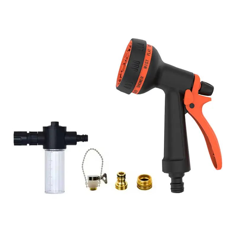 High Pressure Car Wash Water Gun Garden Hose Nozzle Household Courtyard Watering Sprinkler Multi-Function Cleaning Tools