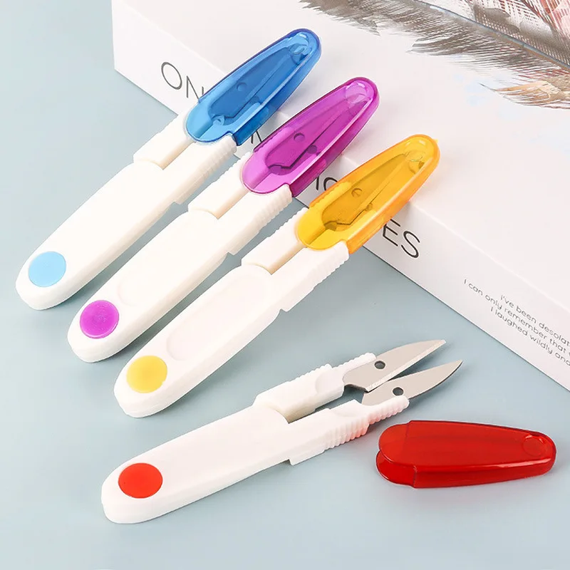 1/4PCS Sewing Scissors V Shape Durable Cross Stitch Embroidery Scissor Clipper Snip Thread Cutter