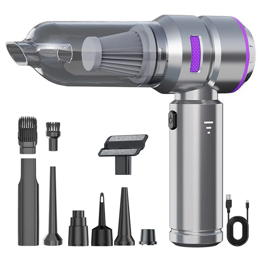 

Motorcycle cleaning tool, wireless car vacuum cleaner, 16000Pa brushless motor, battery, digital display, versatile for motorcyc