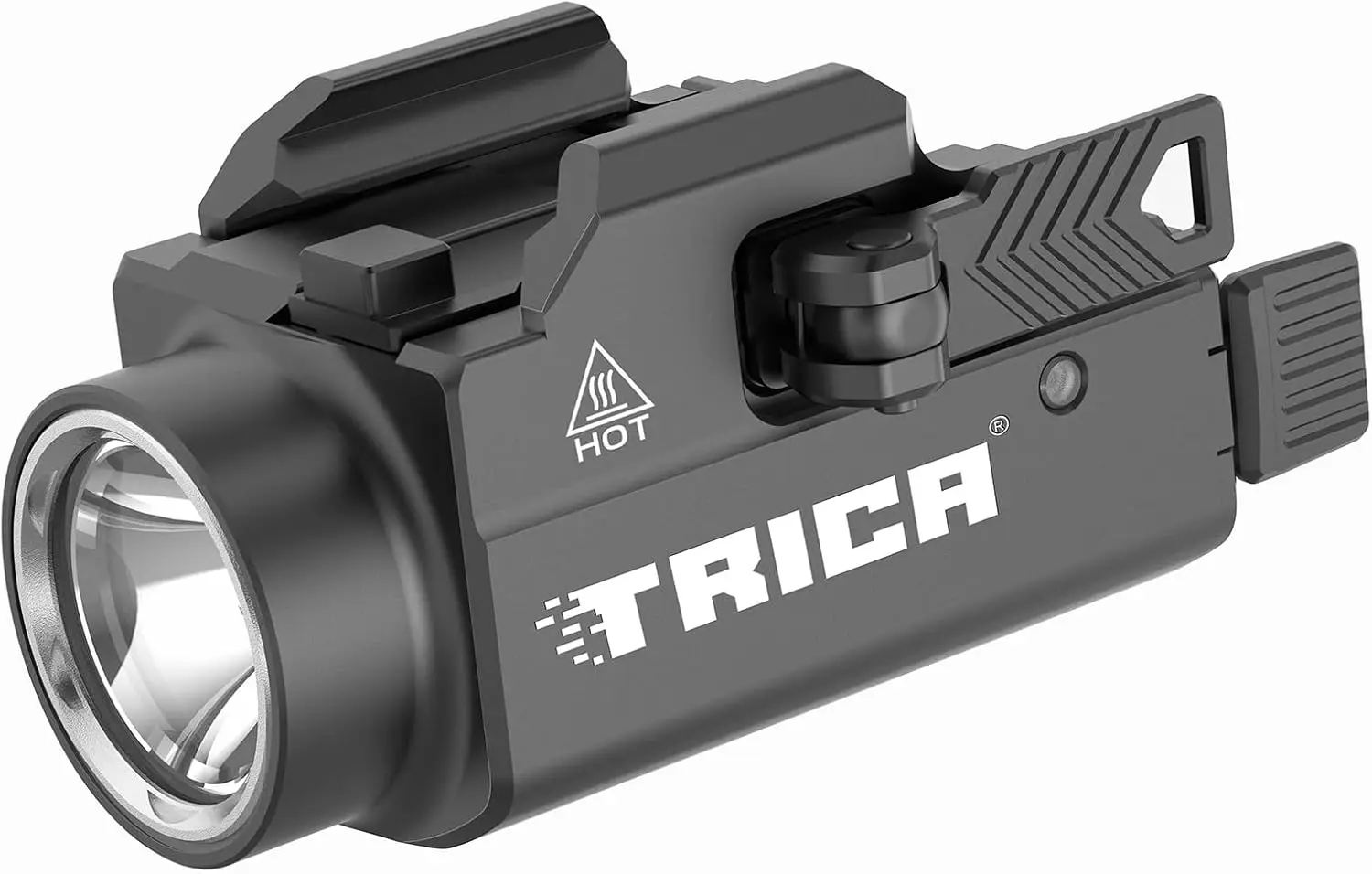 800 Lumens Compact Pistol Light, USB Rechargeable Rail-Mounted Tactical WeaponLight with Adjustable Rail, Quick Release Mini Han