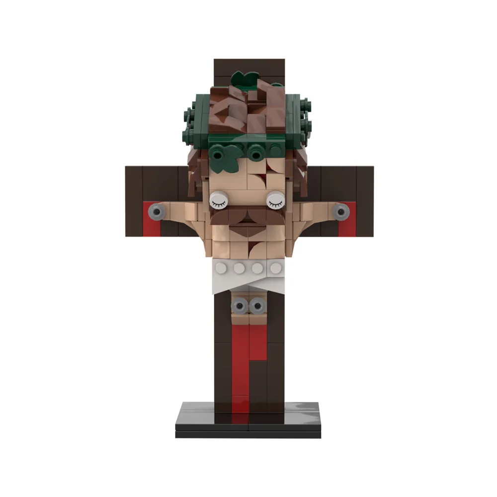 

MOC Christianity God Crucifixion of Jesus Building Block Model Son of God Jesus on the Cross Bricks Toys Kids Educational Gifts