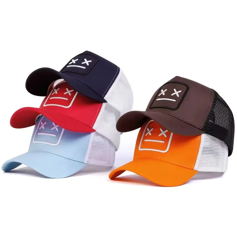 Fashion Robot Embroidered Baseball Hat for Men and Women Hip Hop Spring and Autumn Outdoor Adjustable Casual Hat Sunscreen Hat
