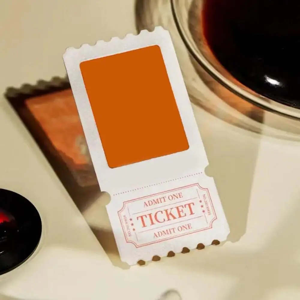 20Pcs Paper Film Ticket Root Bookmark Collectible Blank Slideshow Transparent Card Peripheral DIY Scrapbooking Ticket Root Frame