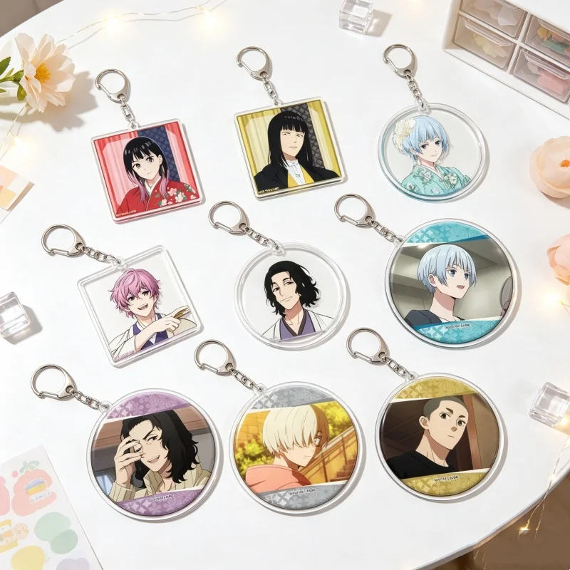New Anime Akane-banashi 6CM Acrylic Pendant Keychain Akane Osaki/Arakawa Isshin Ornament Mobile Phone Chain Key Pendant Charm