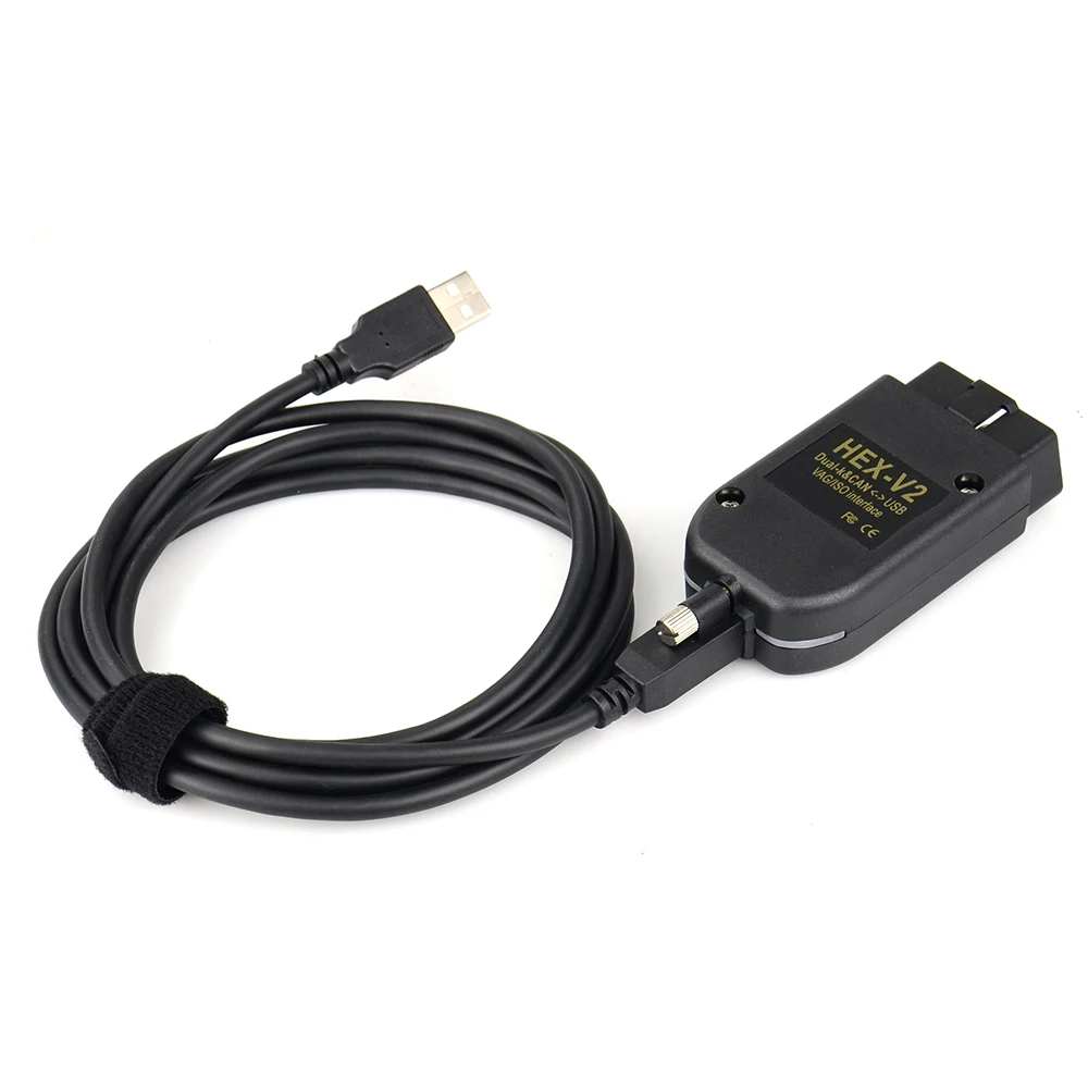 V25.3 V24.7 لـ VAG Hex V2 Obd2 الماسح الضوئي لـ VAG HEX V2 واجهة USB لسكودا لمقعد VINs ATMEGA162 متعدد اللغات