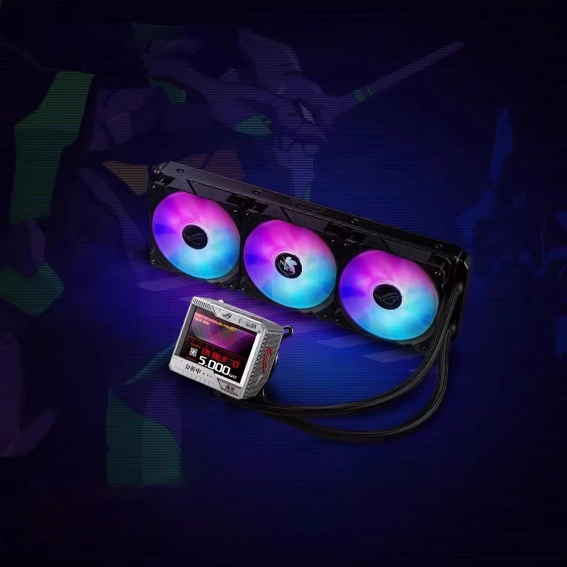 Rog Ryujin 2a generazione 360 Display LCD da 3,5 pollici Argb Aio Water Cooler Edizione limitata Ventola di scarico fredda Desktop Host Radiatore