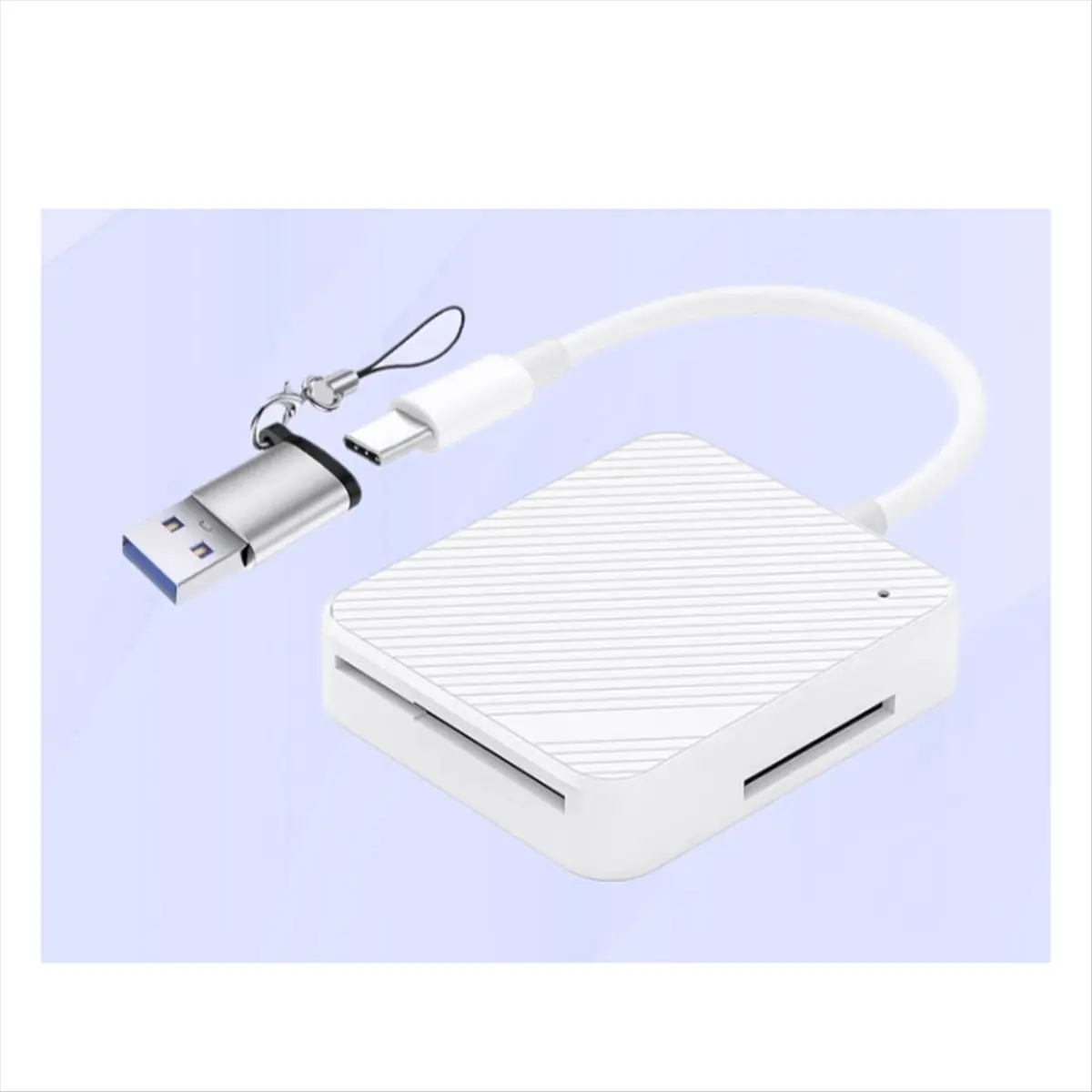 A99X Multi-Function Phone OTG 4 in 1 Card Reader Type-C USB Smart Media M2 SD SM XD Memory Cards Reader Read Simultaneously