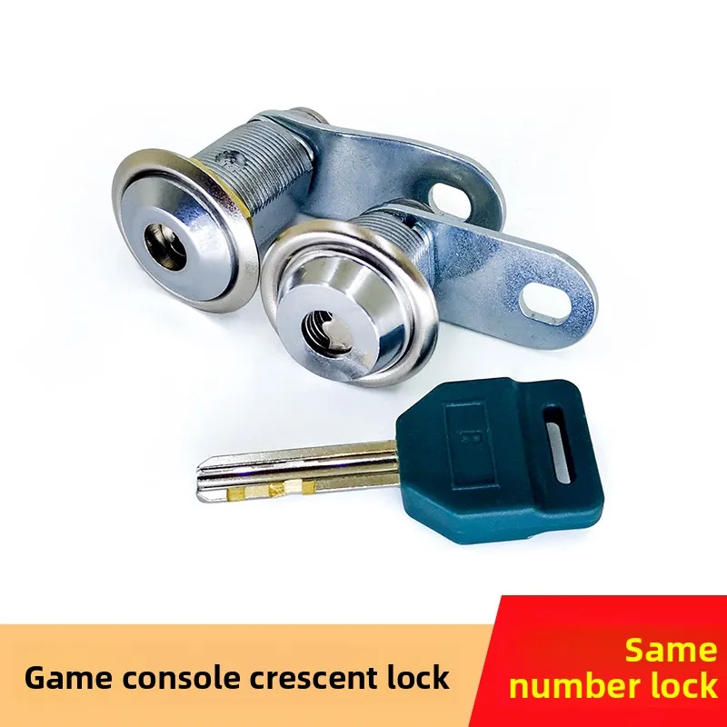 Same Key Crescent Lock Coins Thickened Zinc Alloy for Coin Operated Games Claw Machine Basketball Machine Gift Vending Machine