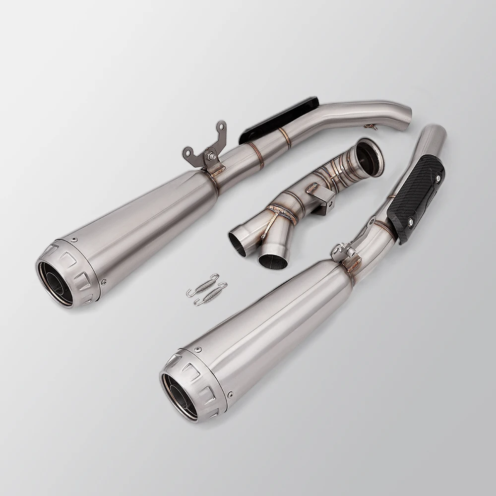 Slip on For DUKE 790 890 DUKE790 DUKE890 Motorcycle Exhaust Escape Modified Stainless Steel Muffler Middle Link Pipe
