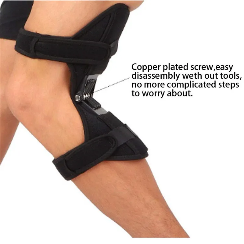 Knee Booster Knee Protector Joint Support Knee Pads Breathable Non-Slip Power Lift Knee Pads Rebound Spring Force