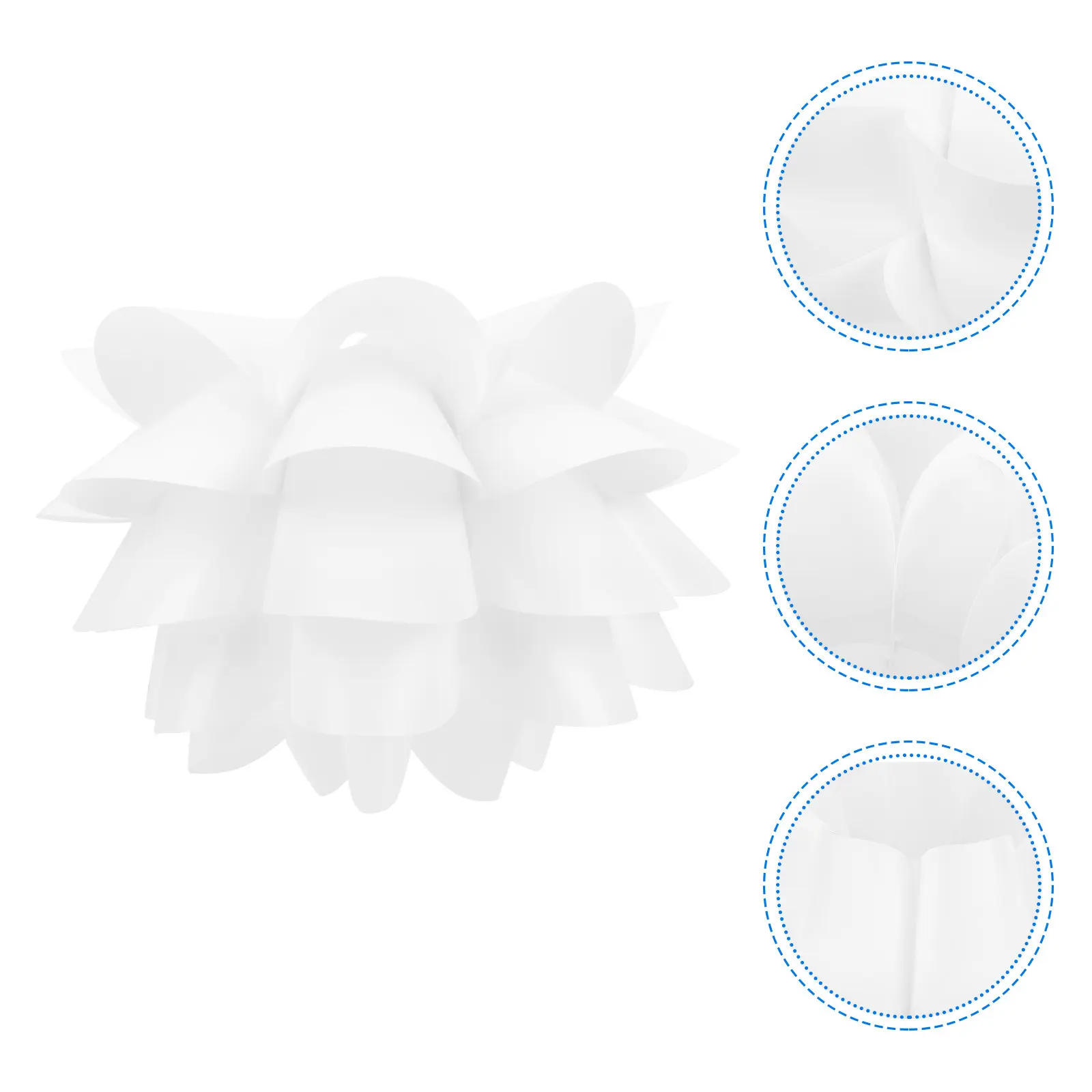 

Плафон в форме лотоса из прочного пластика для декоративного освещения спальни, потолочных и напольных светильников, простой абажур