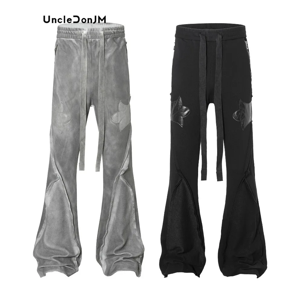 UNCLEDONJM Wasted Soil Dirty Burrs and Slightly Pulled Casual Pants for Men and Women Joggers Men Sweatpants