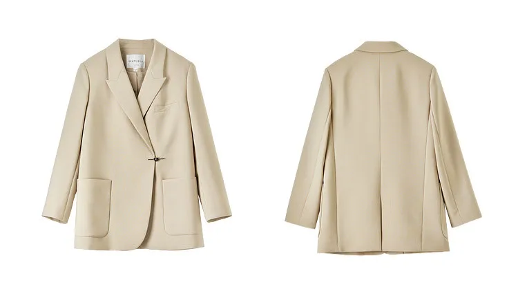 SENTUBILA Maßgeschneiderter Blazer für Damen 2026 Frühling Herbst Modetrend Elegante Anzugjacke für die Arbeit Damenbekleidung 153XC3230 – Detail 31