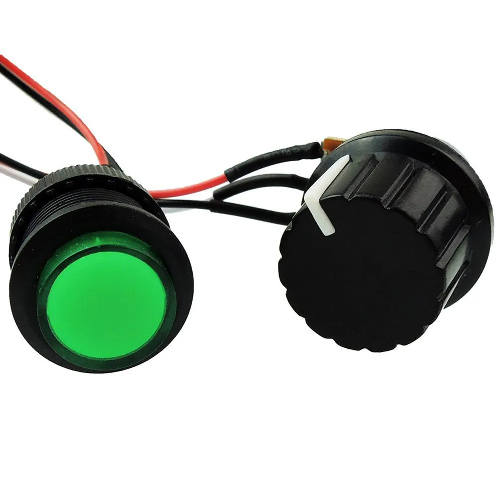 DC Motor Speed Controller Digital LED Display PWM Control Switch Adjustable Duty Cycle 6V 12V 24V