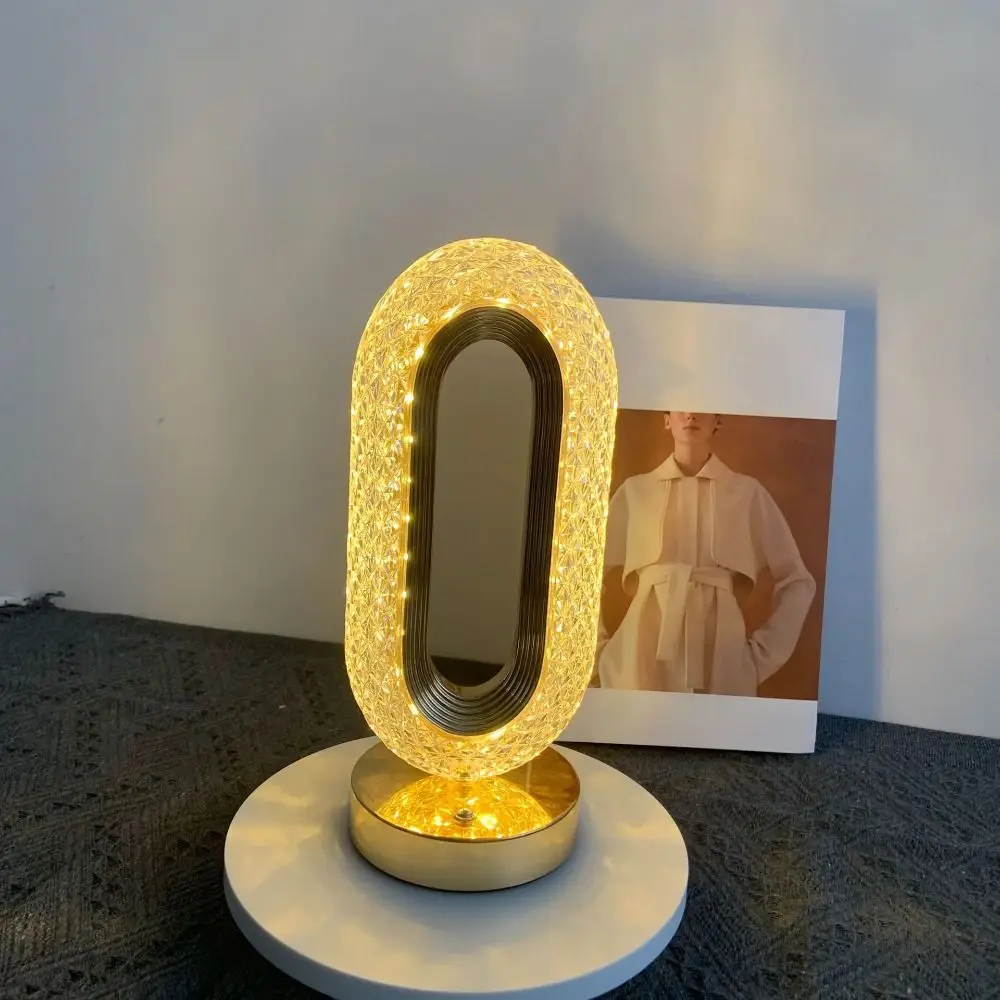 Cordless Crystal Night Light Dimmable Touch Control LED Atmosphere Lamp Romantic High Quality Decorative Lighting Dining Room