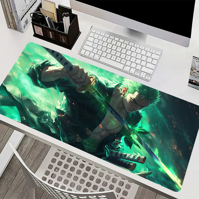 Tapis de souris accessoires PC tapis de clavier tapis de bureau anti-dérapant HD une pièce Zoro tapis de souris en caoutchouc tablette tapis de jeu tapis étendu