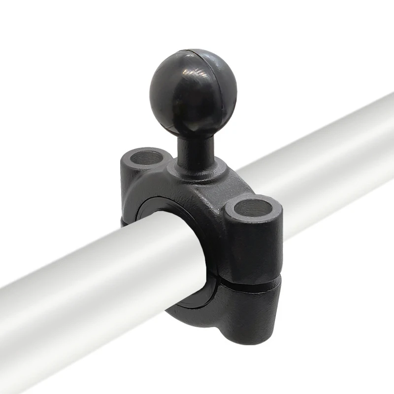 Torque Ram Mount Aluminum Handlebar Rail Mount Base with 1'' 25mm Ball for Motorcycle Bike Handlebar Support Double Socket Arm