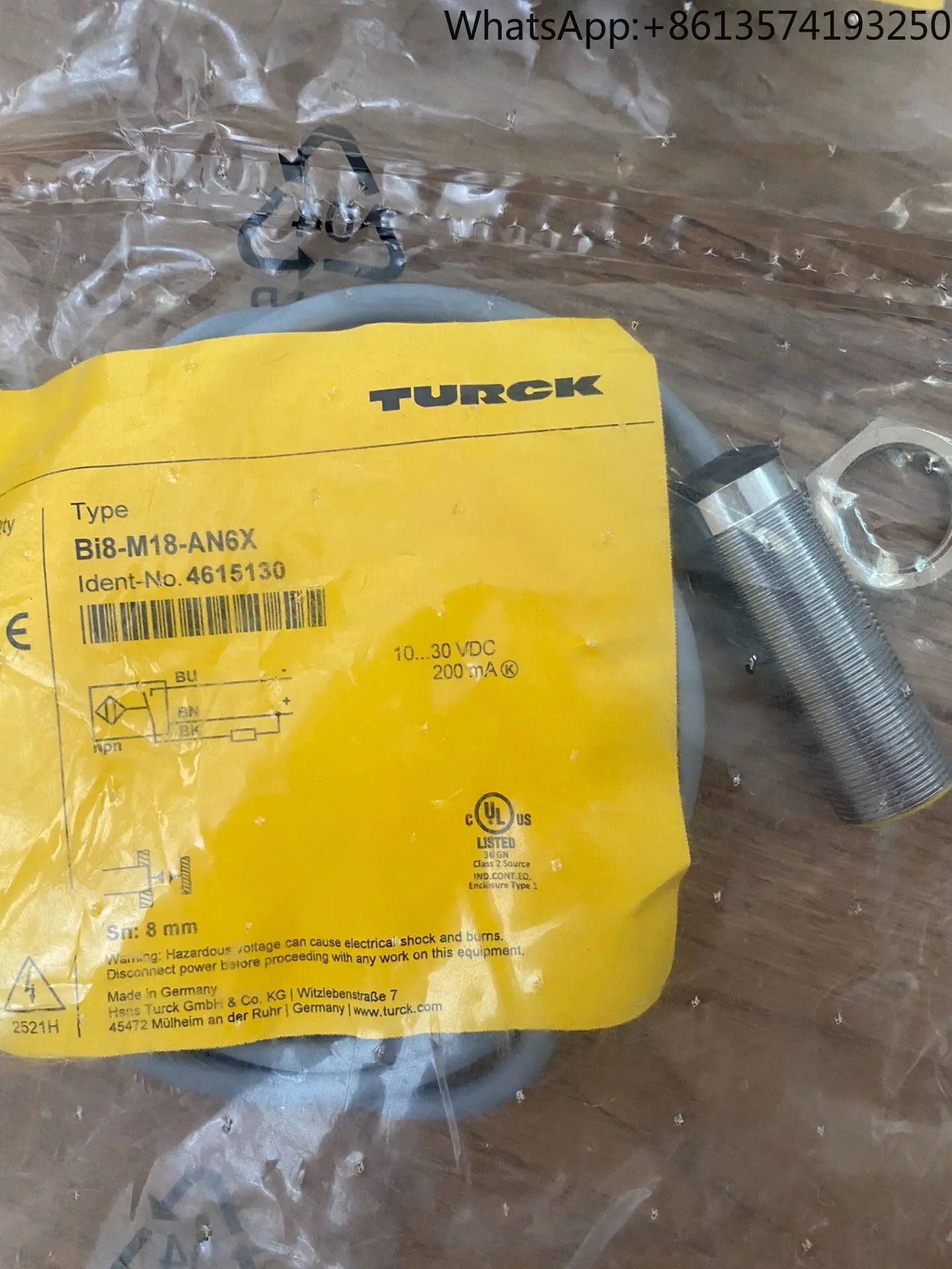 

Bi8-m18-an6x Turck's new original and genuine unopened proximity switch is in stock.in stock