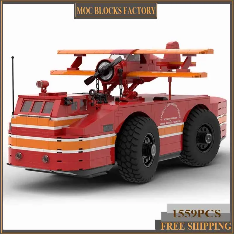 Vehicle Model Moc Building Bricks The Antarctic Snow Cruiser Technology Modular Blocks Gifts Christmas Toys DIY Sets Assembly