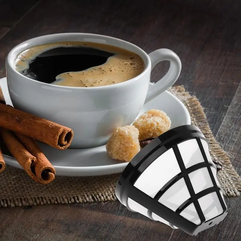 Reusable Coffee Filters Replacement Coffee Filter Reusable Refillable Basket Cup Style Brewer Tool Coffee Maker Accessories